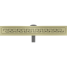 Mexen Flat 360° M15 drain linéaire rotatif 60 cm, or brossé - 1A24060-40