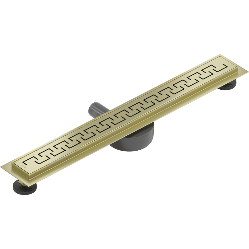 Mexen Flat 360° M15 drain linéaire rotatif 70 cm, or brossé - 1A24070-40
