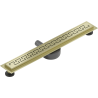 Mexen Flat 360° M15 drain linéaire rotatif 70 cm, or brossé - 1A24070-40