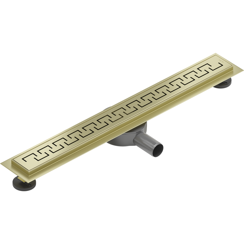 Mexen Flat 360° M15 drain linéaire rotatif 70 cm, or brossé - 1A24070-40
