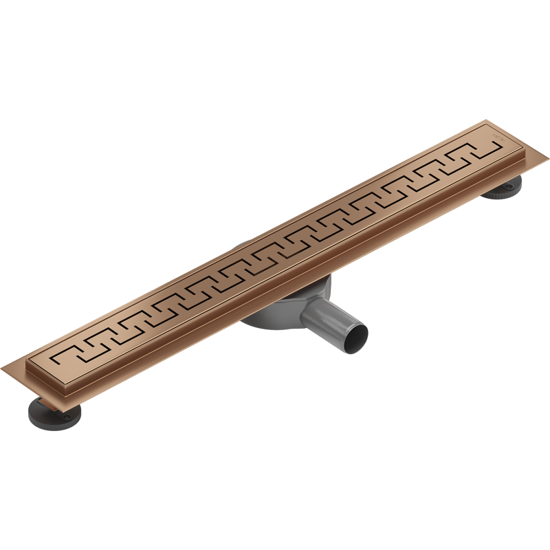 Mexen Flat 360° M15 drain linéaire rotatif 50 cm, cuivre brossé - 1C24050-40