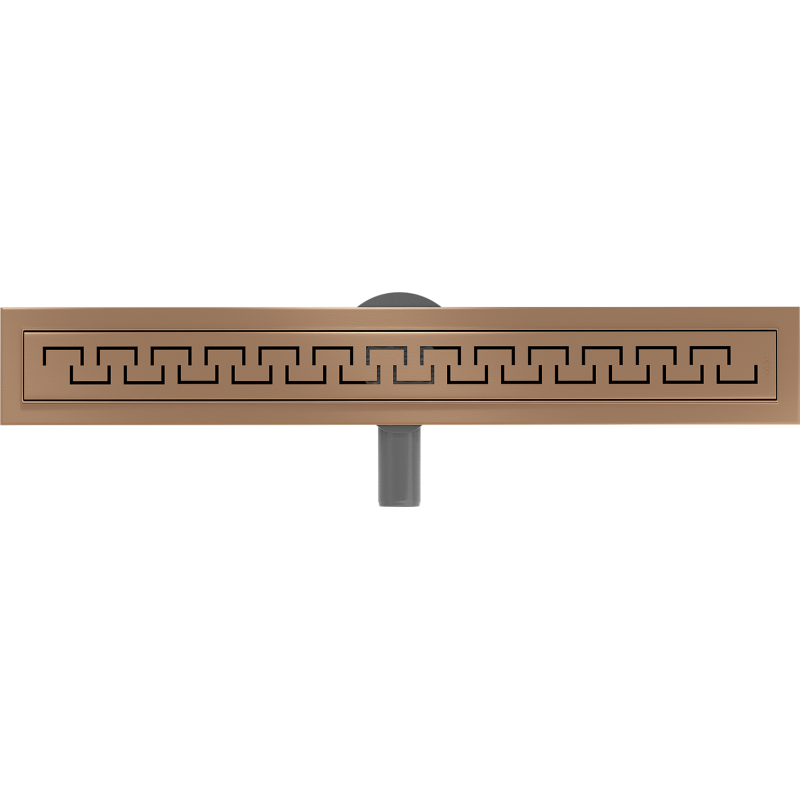 Mexen Flat 360° M15 siphon de sol linéaire rotatif 70 cm, cuivre brossé - 1C24070-40