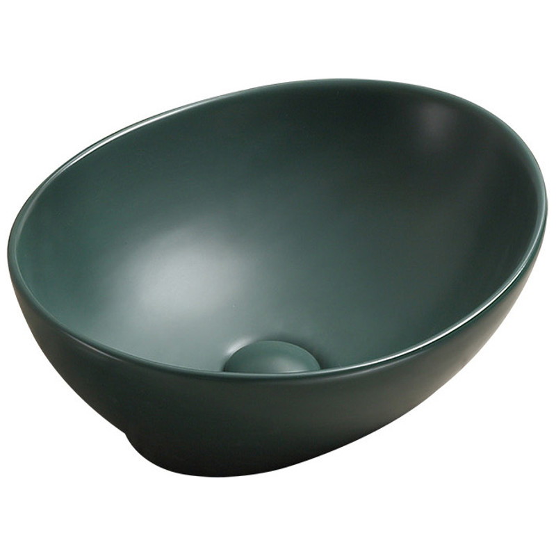 Mexen Elza lavabo à poser 40 x 33 cm, vert mat foncé - 21014047