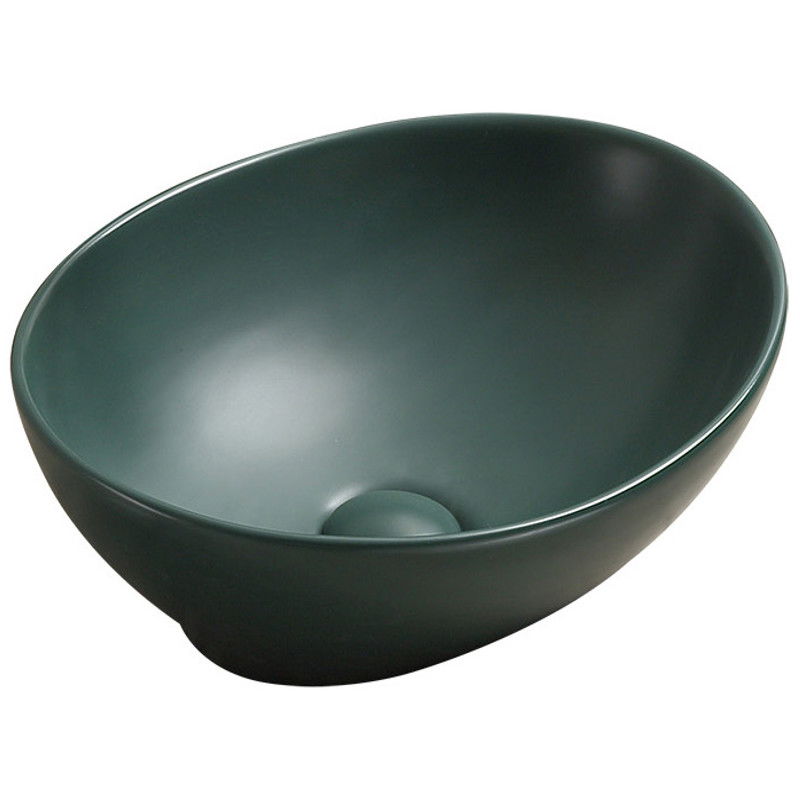 Mexen Elza lavabo de comptoir 40 x 33 cm, Vert foncé mat - 21014047
