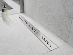Mexen Flat 360° M18 canal de douche linéaire pivotant 70 cm, inox - 1023070-40