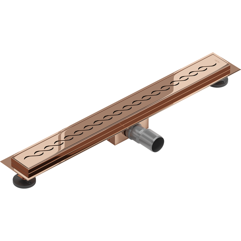 Mexen Flat M18 caniveau linéaire 70 cm, or rose - 1623070-15