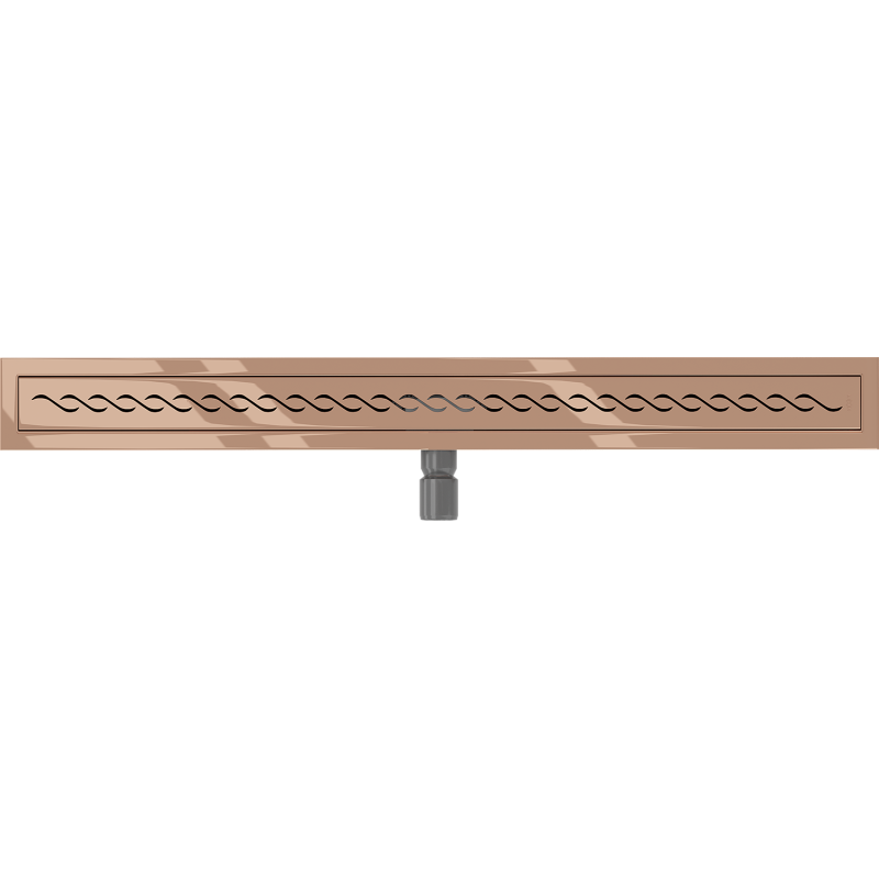 Mexen Flat M18 drain linéaire 80 cm, or rose - 1623080-15