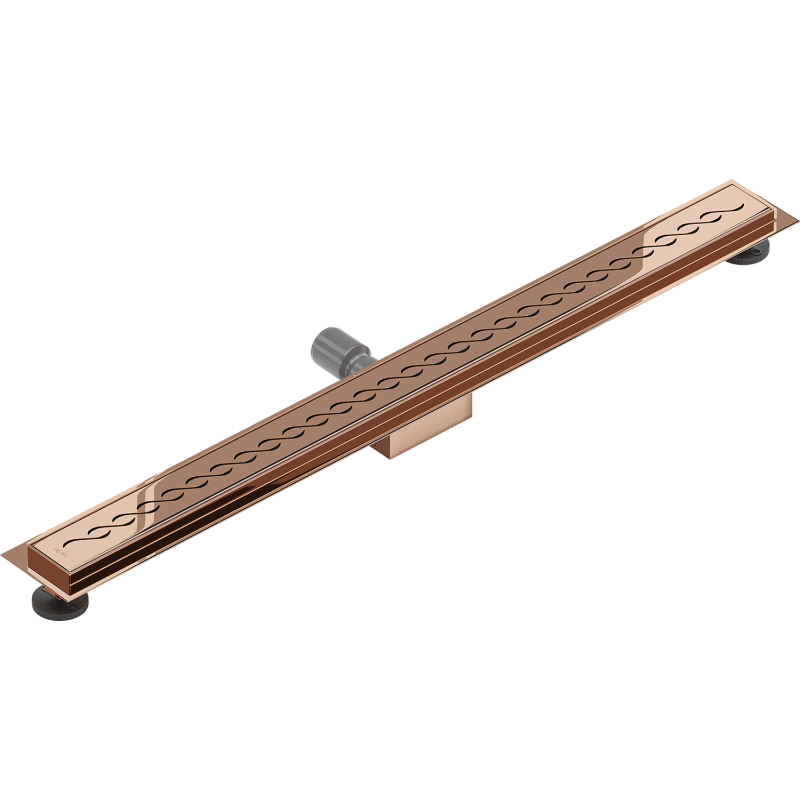 Mexen Flat M18 caniveau linéaire 100 cm, or rose - 1623100-15