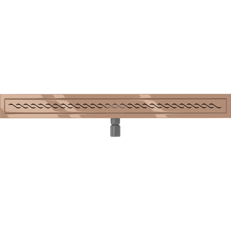 Mexen Flat M18 caniveau linéaire 100 cm, or rose - 1623100-15