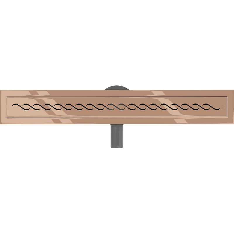 Mexen Flat 360° M18 caniveau linéaire pivotant 50 cm, or rose - 1623050-40