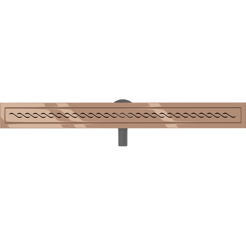 Mexen Flat 360° M18 canalisation linéaire pivotante 80 cm, or rose - 1623080-40