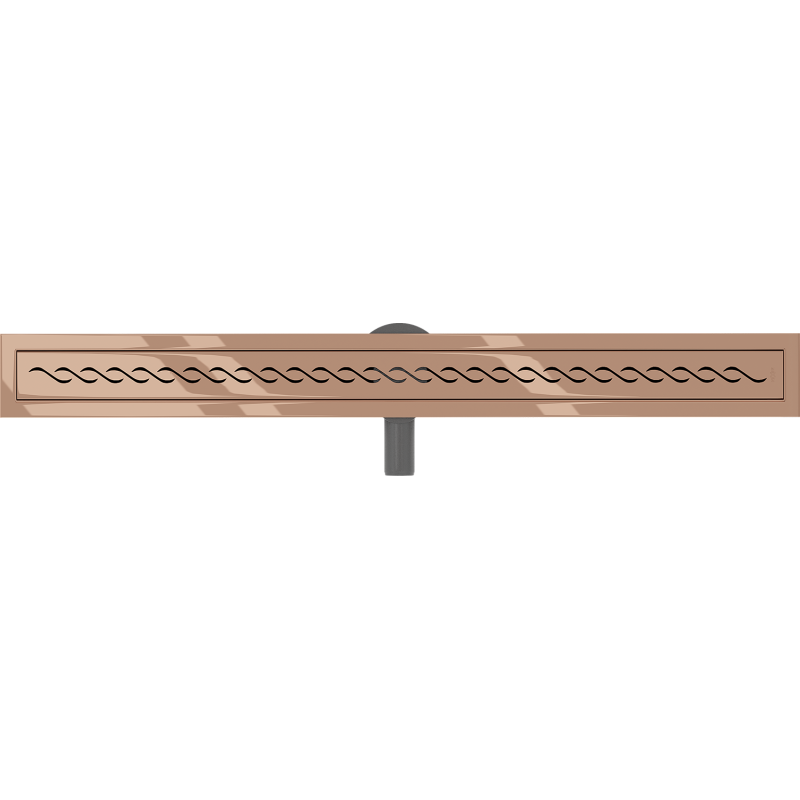 Mexen Flat 360° M18 drain linéaire rotatif 100 cm, or rose - 1623100-40
