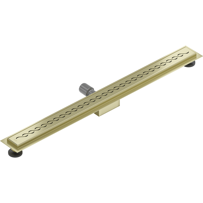 Mexen Flat M18 caniveau linéaire 80 cm, or brossé - 1A23080-15