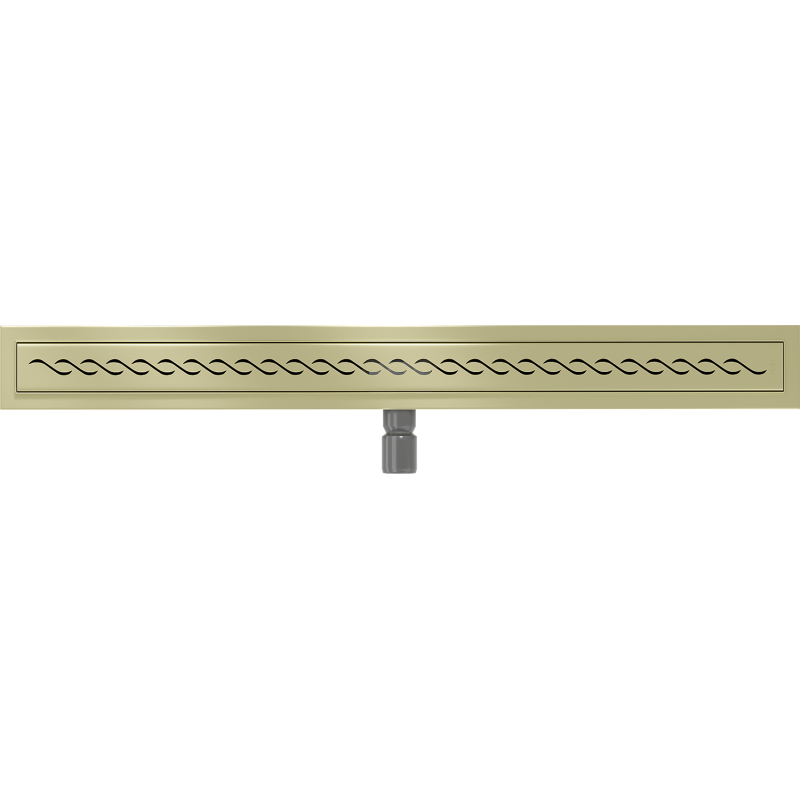 Mexen Flat M18 caniveau linéaire 80 cm, or brossé - 1A23080-15
