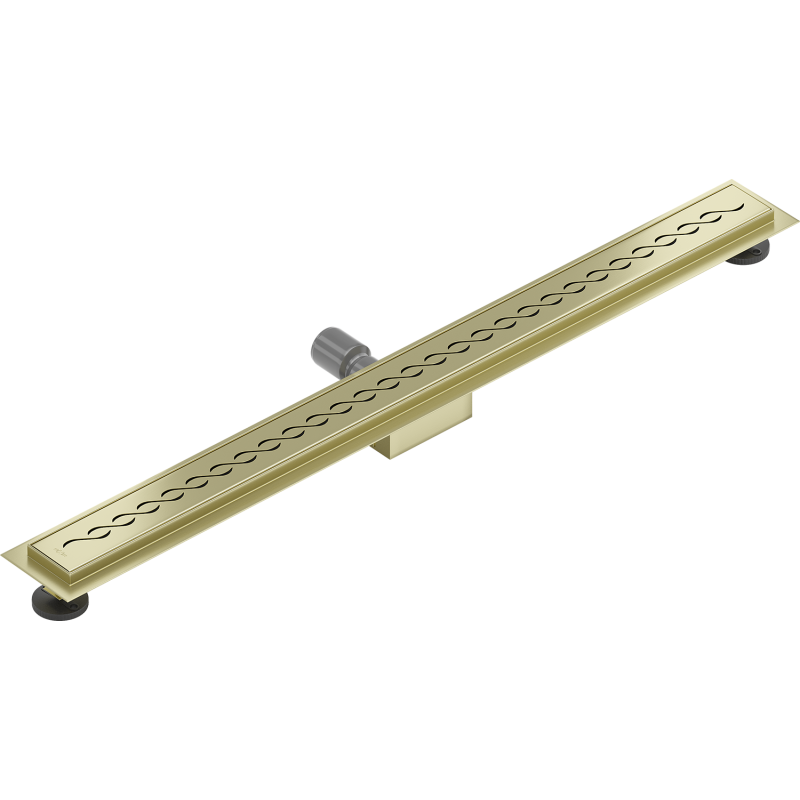 Mexen Flat M18 caniveau linéaire 100 cm, or brossé - 1A23100-15