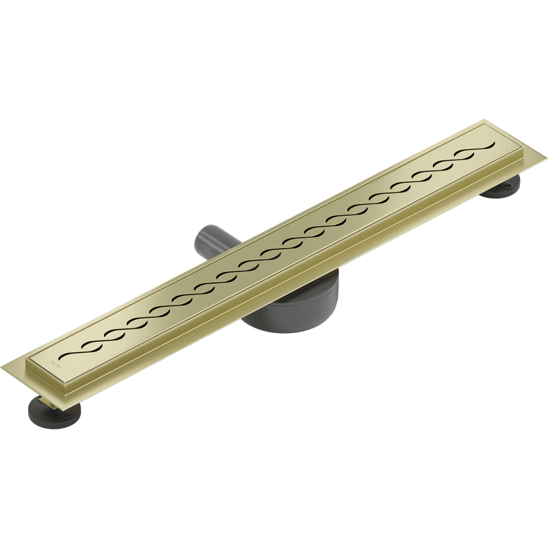 Mexen Flat 360° M18 canalisation linéaire pivotante 60 cm, or brossé - 1A23060-40