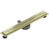 Mexen Flat 360° M18 canalisation linéaire pivotante 60 cm, or brossé - 1A23060-40
