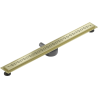Mexen Flat 360° M18 caniveau linéaire pivotant 80 cm, or brossé - 1A23080-40