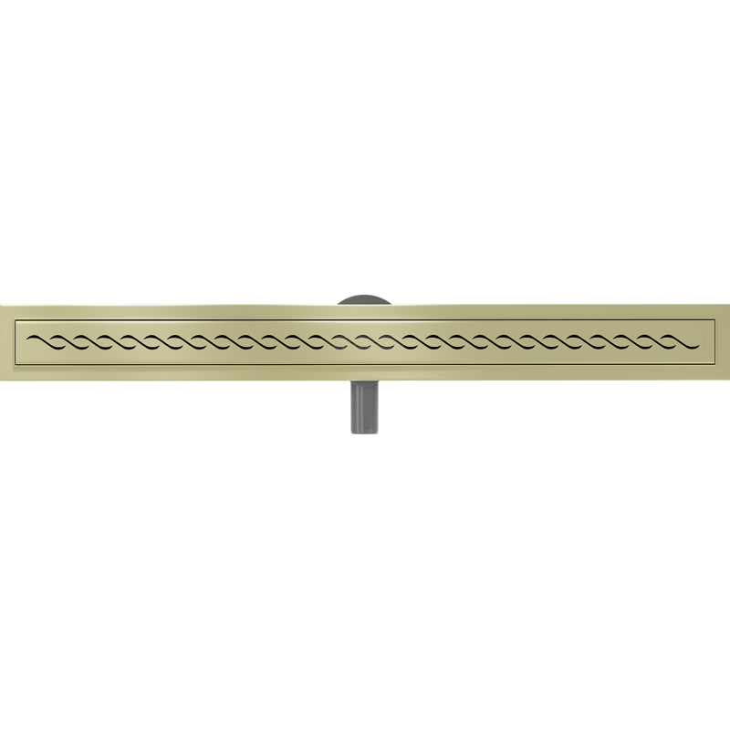 Mexen Flat 360° M18 caniveau linéaire pivotant 80 cm, or brossé - 1A23080-40