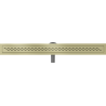 Mexen Flat 360° M18 caniveau linéaire pivotant 80 cm, or brossé - 1A23080-40