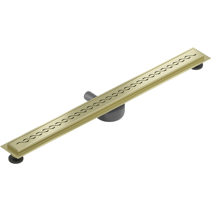 Mexen Flat 360° M18 caniveau linéaire pivotant 100 cm, or brossé - 1A23100-40