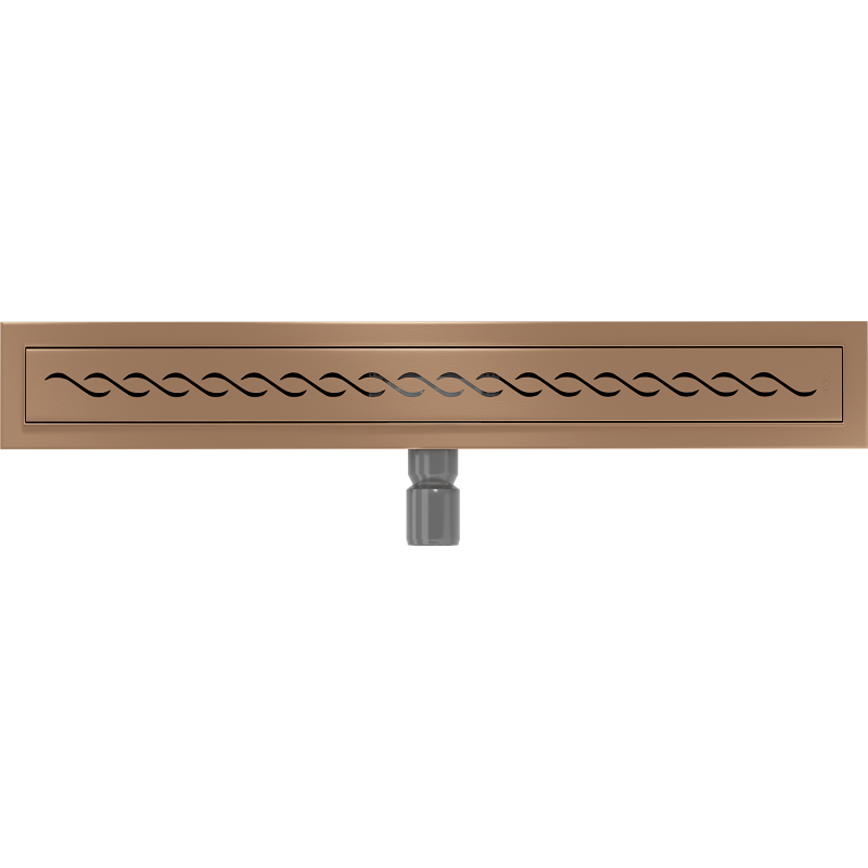Mexen Flat Caniveau linéaire M18 60 cm, cuivre brossé - 1C23060-15