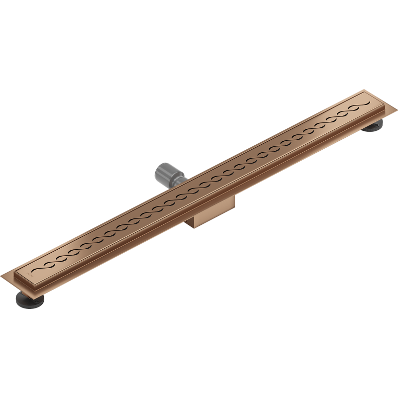 Mexen Flat M18 canal de drainage linéaire 80 cm, cuivre brossé - 1C23080-15