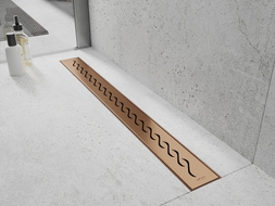 Mexen Flat M18 drain linéaire 90 cm, cuivre brossé - 1C23090-15