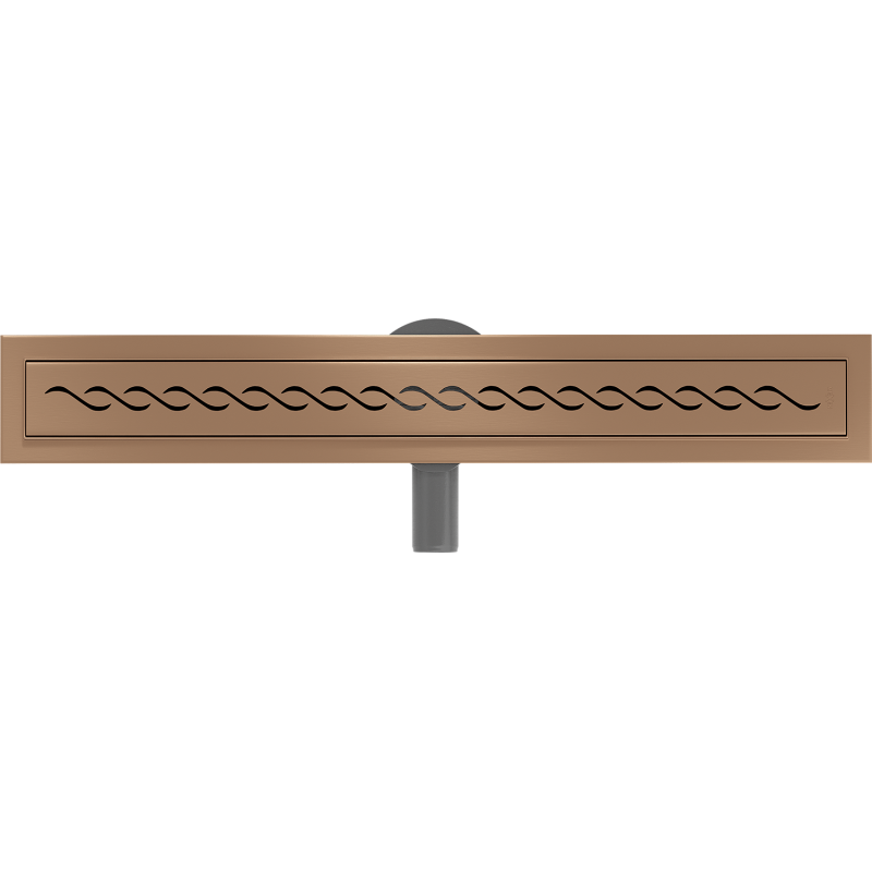 Mexen Flat 360° M18 caniveau linéaire rotatif 60 cm, cuivre brossé - 1C23060-40