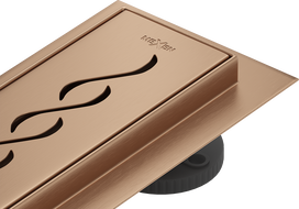 Mexen Flat 360° M18 écoulement linéaire rotatif 90 cm, cuivre brossé - 1C23090-40