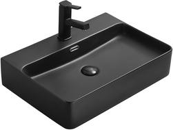 Mexen Lara lavabo de comptoir 60 x 42 cm, Noir mat - 21166085