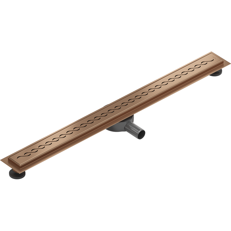 Mexen Flat 360° M18 canalisation linéaire rotative 100 cm, cuivre brossé - 1C23100-40