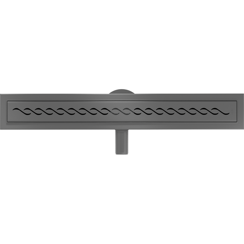 Mexen Flat 360° M18 caniveau linéaire pivotant 60 cm, gris fusil brossé - 1E23060-40