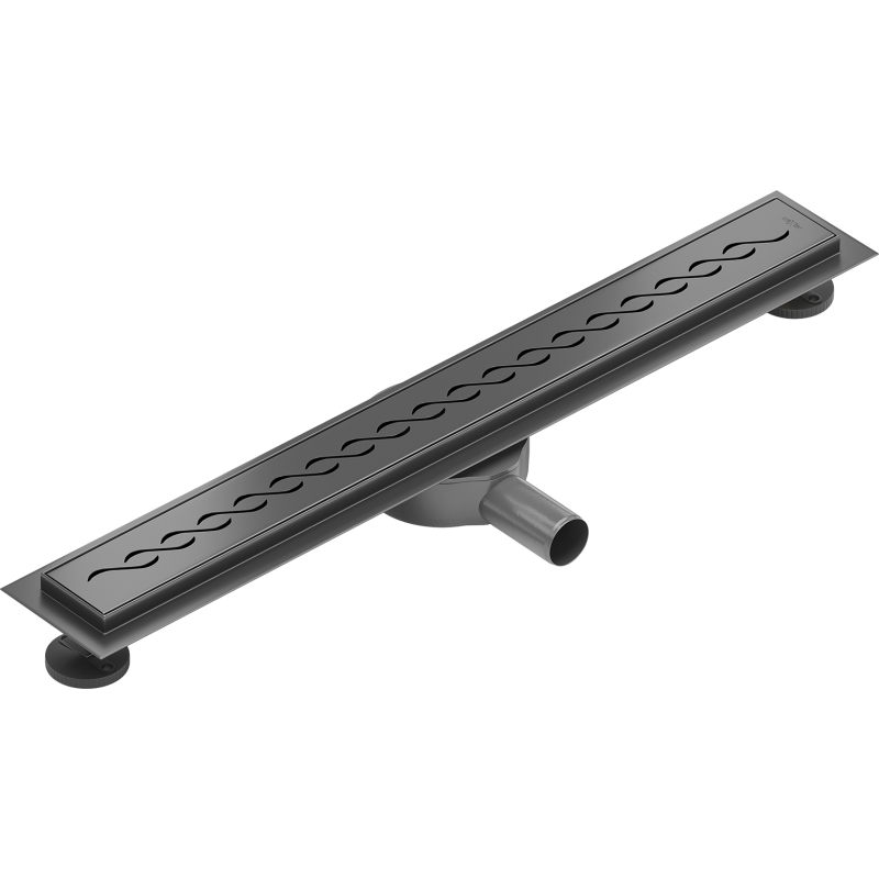 Mexen Flat 360° M18 caniveau linéaire rotatif 70 cm, gun gray brossé - 1E23070-40