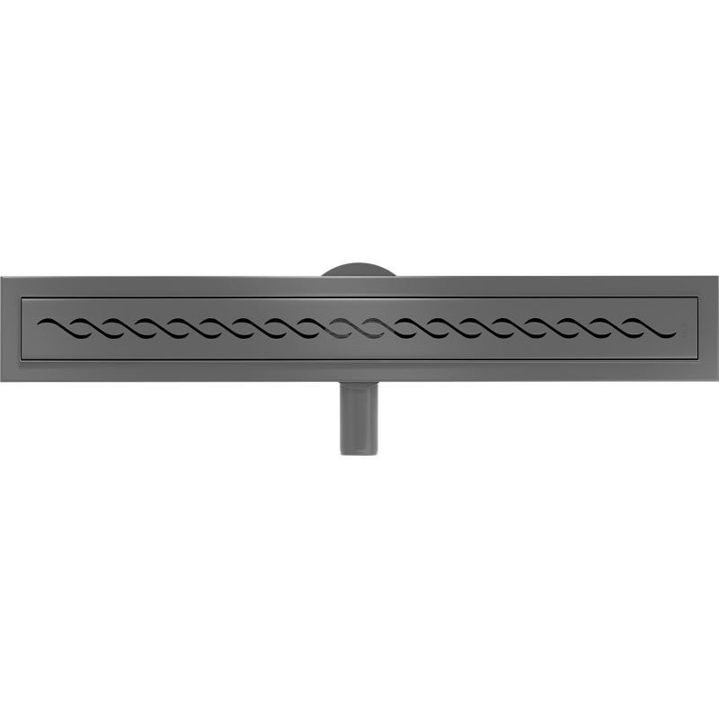 Mexen Flat 360° M18 caniveau linéaire rotatif 70 cm, gun gray brossé - 1E23070-40