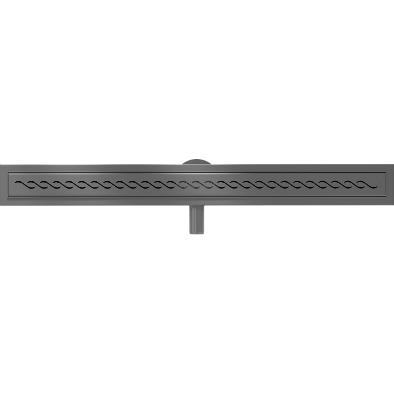 Mexen Flat 360° M18 caniveau linéaire pivotant 80 cm, gris canon brossé - 1E23080-40