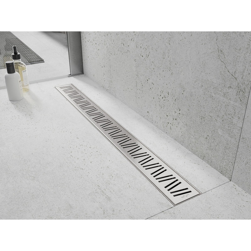 Mexen Flat M22 cache pour drain linéaire 50 cm, inox - 1029050