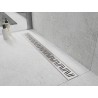 Mexen Flat 360° M22 caniveau linéaire pivotant 80 cm, inox - 1029080-40