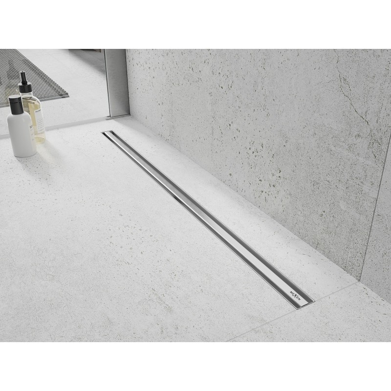 Mexen Flat 360° Slim drainage linéaire rotatif 120 cm, inox - 1041120