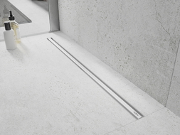 Mexen Flat 360° Slim drainage linéaire rotatif 80 cm, blanc - 1241080