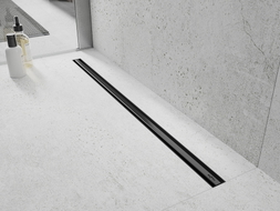 Mexen Flat 360° Slim caniveau linéaire pivotant 60 cm, noir - 1741060