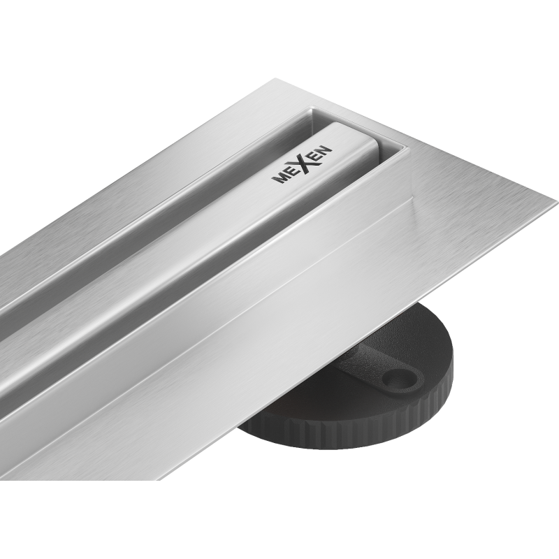 Mexen Flat 360° Slim caniveau linéaire rotatif 50 cm, inox - 1041050