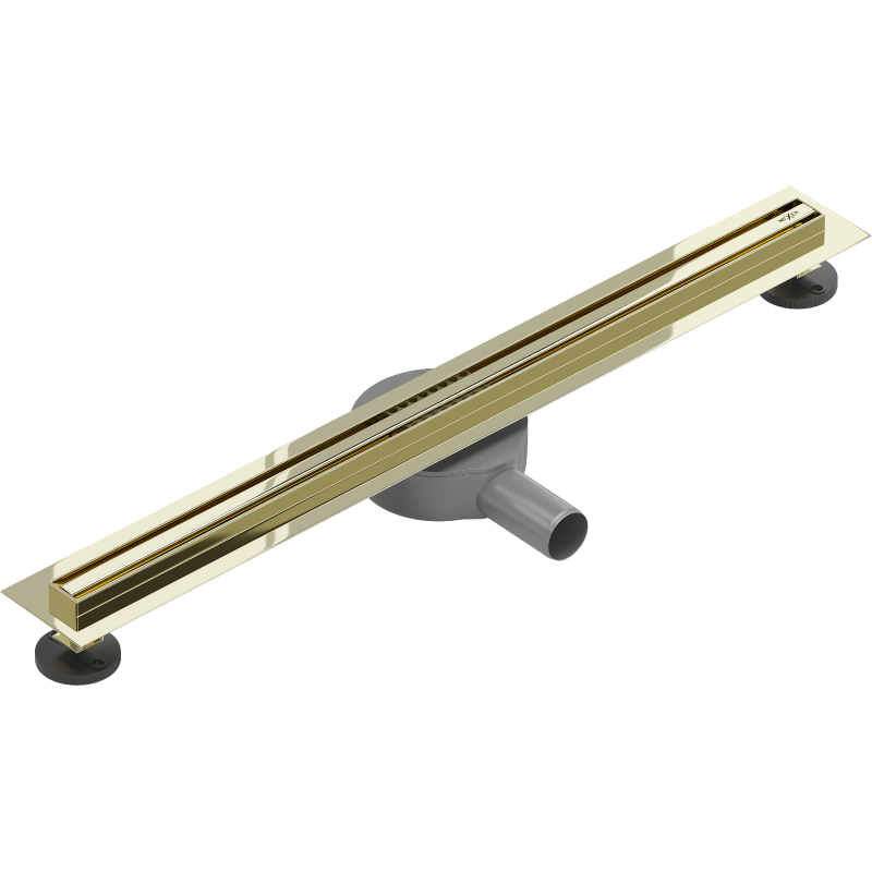 Mexen Flat 360° Slim caniveau de douche linéaire pivotant 50 cm, doré - 1541050