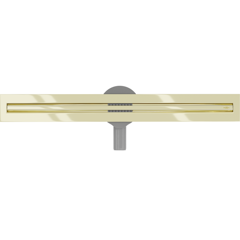 Mexen Flat 360° Slim caniveau de douche linéaire pivotant 50 cm, doré - 1541050