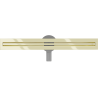 Mexen Flat 360° Slim caniveau de douche linéaire pivotant 50 cm, doré - 1541050