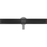 Mexen Flat 360° Slim caniveau linéaire pivotant 50 cm, noir - 1741050