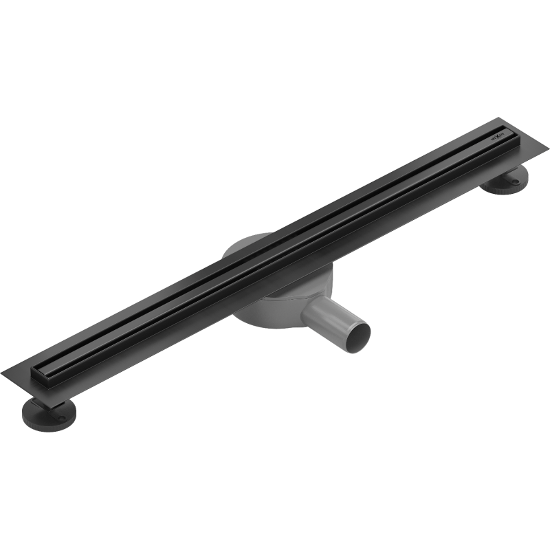 Mexen Flat 360° Slim caniveau linéaire pivotant 50 cm, noir - 1741050