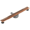 Mexen Flat 360° Slim caniveau linéaire pivotant 50 cm, or rose - 1641050