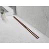 Mexen Flat 360° Slim caniveau linéaire pivotant 50 cm, or rose - 1641050
