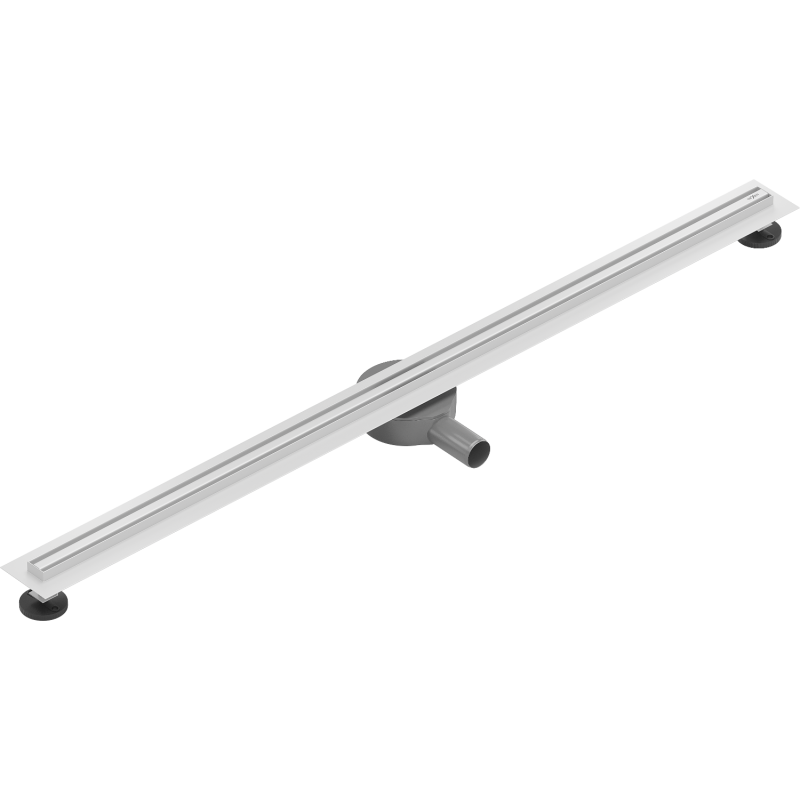 Mexen Flat 360° Slim siphon linéaire pivotant 130 cm, blanc - 1241130